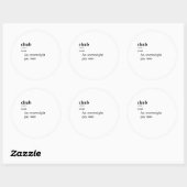 CHUB RONDE STICKER (Vel)