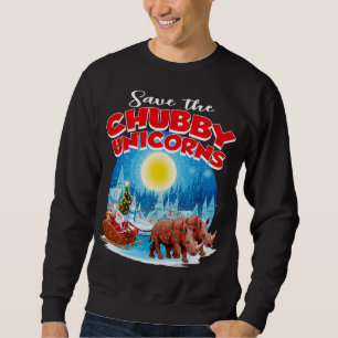 Chubbies Save The Chubby Eenhoorns Rhino Kerstmis Trui