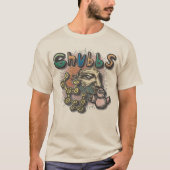 Chubbs artsy collage grafisch t-shirt (Voorkant)