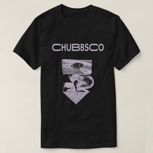 Chubbsco Paarse korrelige tempel T-shirt (Design voorkant)