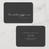 Chubby Afgeronde Hoek Schaduw Grijs Visitekaartje (Voorkant / Achterkant)