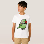 Chubby Alexandrine Indian Ringneck Parakeet T-shirt (Voorkant volledig)