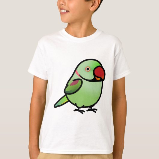 Chubby Alexandrine Indian Ringneck Parakeet T-shirt (Voorkant)