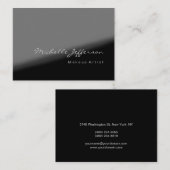 Chubby Artist Gray Black White Visitekaartje (Voorkant / Achterkant)