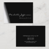 Chubby Artist Gray Black White Visitekaartje (Voorkant / Achterkant)