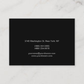 Chubby Artist Gray Black White Visitekaartje (Achterkant)