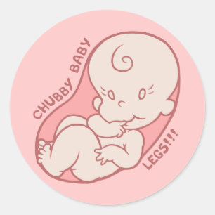 Chubby Baby Legs!! Ronde Sticker