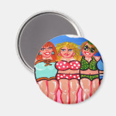 Chubby Beach Divas Vrienden Magneet (Voorkant / Achterkant)
