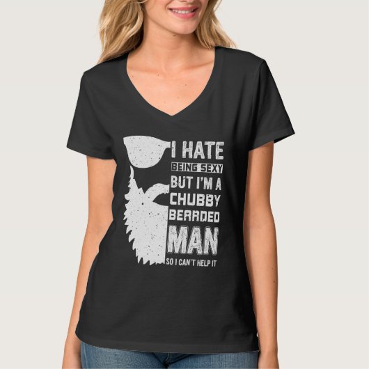 Chubby Bearded Man Sexy Beard and Mustache  7 T-shirt (Voorkant)