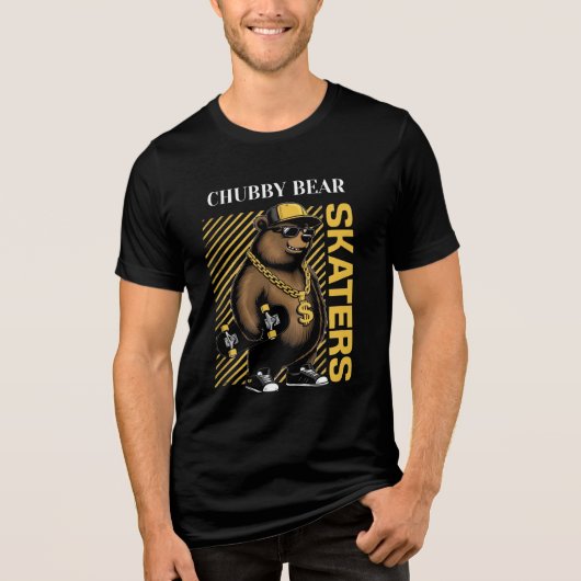 Chubby Beer Skaters Graphic T-shirt (Voorkant)