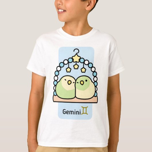 Chubby Bird Zodiac Gemini T-shirt (Voorkant)