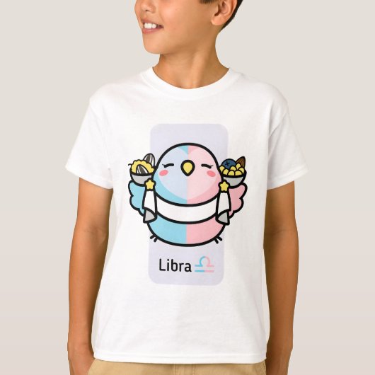 Chubby Bird Zodiac Libra T-shirt (Voorkant)