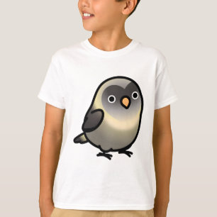 Chubby Black-masked grijs en crème Lovebird T-shirt