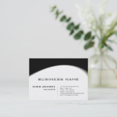 Chubby Black & White Grey Pattern Visitekaartje (Staand voorkant)