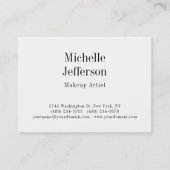 Chubby Black & White Make-up Artist Script Visitekaartje (Voorkant)
