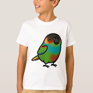 Chubby blauwkeelhoorn, met oker gemarkeerd Conure T-shirt
