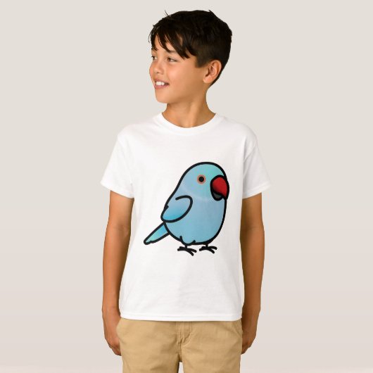 Chubby Blue Indian Ringneck Paraket - Vrouw T-shirt (Voorkant volledig)