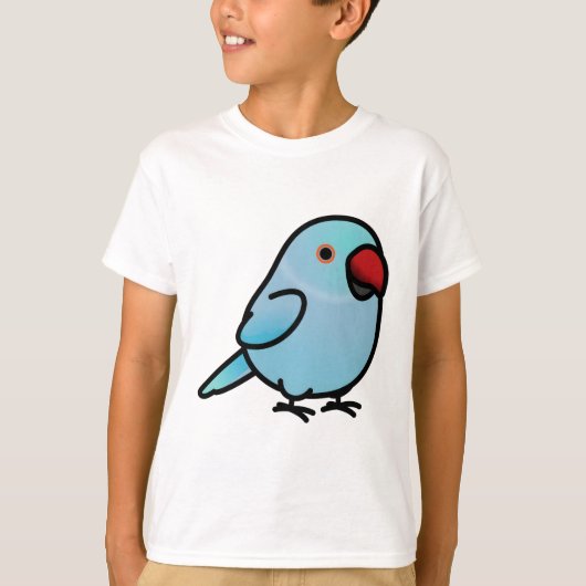 Chubby Blue Indian Ringneck Paraket - Vrouw T-shirt (Voorkant)