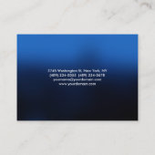 Chubby Blue Stylish Minimalistisch Visitekaartje (Achterkant)