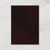 Chubby Browny Red Monogram Plain Visitekaartje (Achterkant)