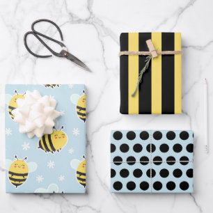Chubby Bumblebee papierset voor het verpakken van Inpakpapier Vel