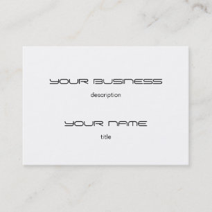 Chubby Business Card Template Premium - Zware wit Visitekaartje