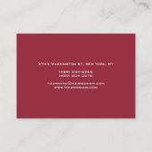 Chubby Calligraphy Monogram Visitekaartje (Achterkant)