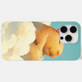 Chubby Capybara rust op een wolk Case-Mate iPhone Case (Achterkant (horizontaal))