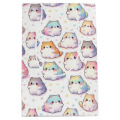 Chubby Cartoon Cat Collectie met harten Medium Cadeauzakje (Voorkant)
