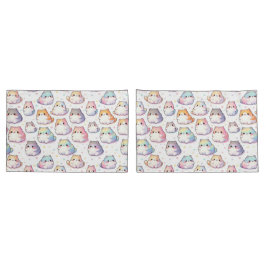 Chubby Cartoon Cats Kussensloop