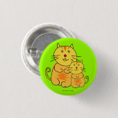 Chubby Cat Button (Voorkant /achterkant)