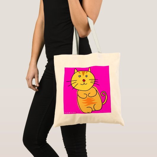 Chubby Cat Canvas tas (Voorkant (product))