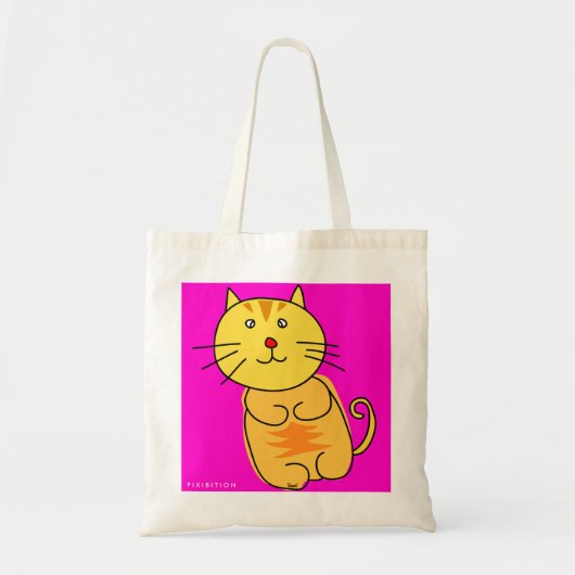 Chubby Cat Canvas tas (Voorkant)