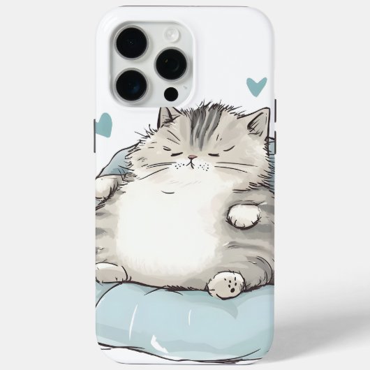 Chubby Cat Chill Vibes Case-Mate iPhone Case (Achterkant)