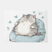 Chubby Cat Chill Vibes Deurmat (Voorkant)