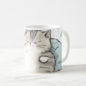 Chubby Cat Chill Vibes Koffiemok (Voorkant rechts)