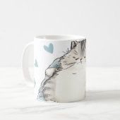 Chubby Cat Chill Vibes Koffiemok (Voorkant links)