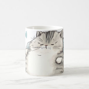 Chubby Cat Chill Vibes Koffiemok