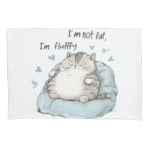 Chubby Cat Chill Vibes Kussensloop