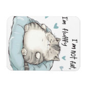 Chubby Cat Chill Vibes Magneet (Horizontaal)