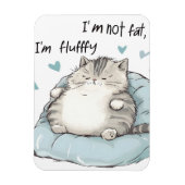 Chubby Cat Chill Vibes Magneet (Verticaal)