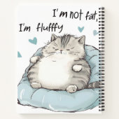 Chubby Cat Chill Vibes Notitieboek (Achterkant)
