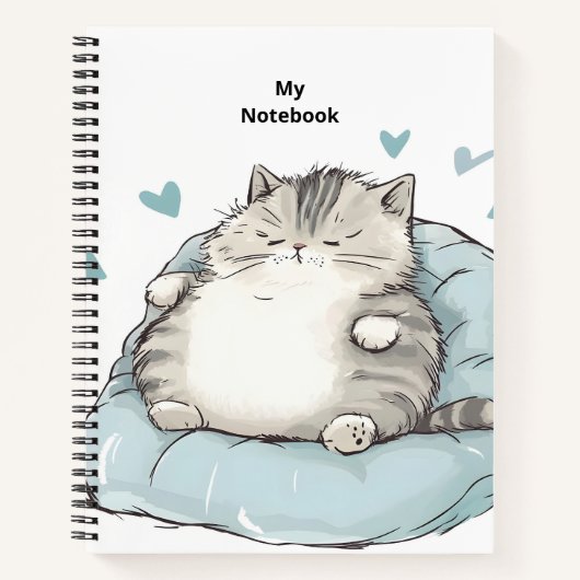 Chubby Cat Chill Vibes Notitieboek (Voorkant)