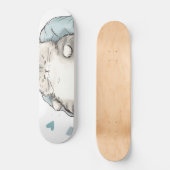 Chubby Cat Chill Vibes Persoonlijk Skateboard (Voorkant)