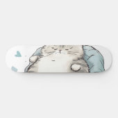 Chubby Cat Chill Vibes Persoonlijk Skateboard (Horizontaal)