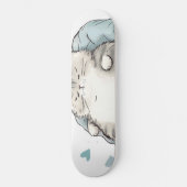 Chubby Cat Chill Vibes Persoonlijk Skateboard (Voorkant)