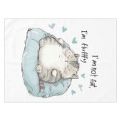 Chubby Cat Chill Vibes Tafelkleed (Voorkant (Horizontaal))