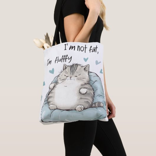 Chubby Cat Chill Vibes Tote Bag (Dichtbij)