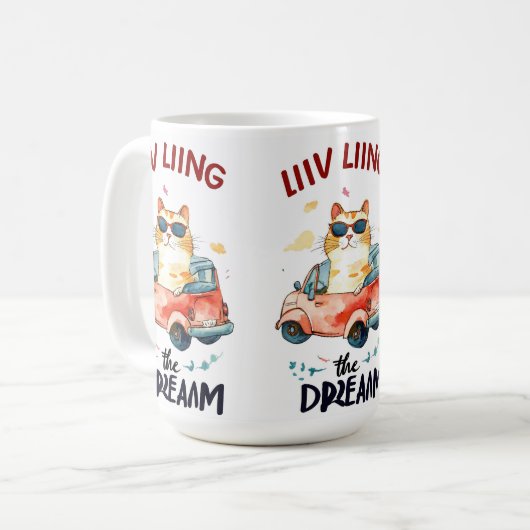 Chubby Cat: De Mok van de Dream Coffee leven (Voorkant links)