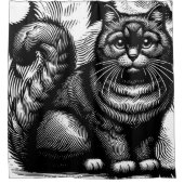 Chubby Cat Douchegordijn (Voorkant)
